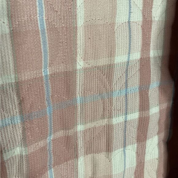 Vintage Corduroy Heart Quilted Jacket Feminine Coquette Chore Jacket Pink 14 - Picture 6 of 7